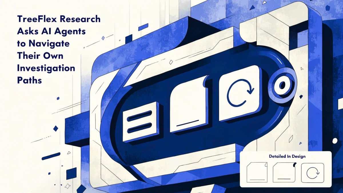 Editorial illustration for TreeFlex Research Asks AI Agents to Navigate Their Own Investigation Paths