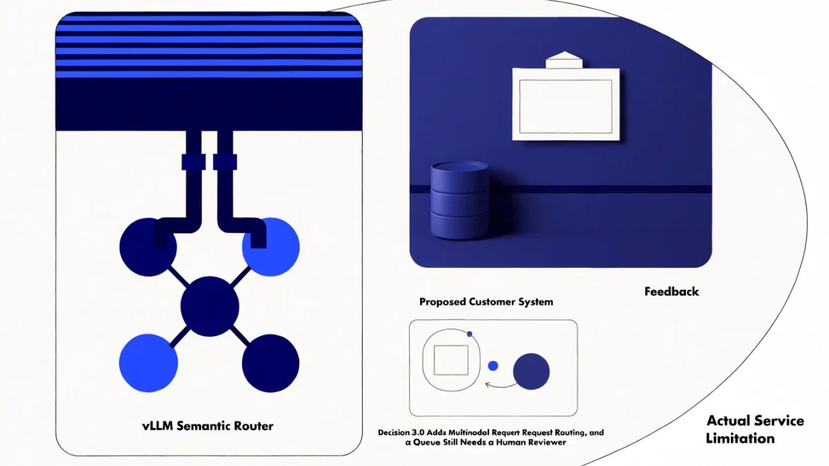 Editorial illustration for Decision 3.0 Adds Multimodal Request Routing, and a Queue Still Needs a Human Reviewer