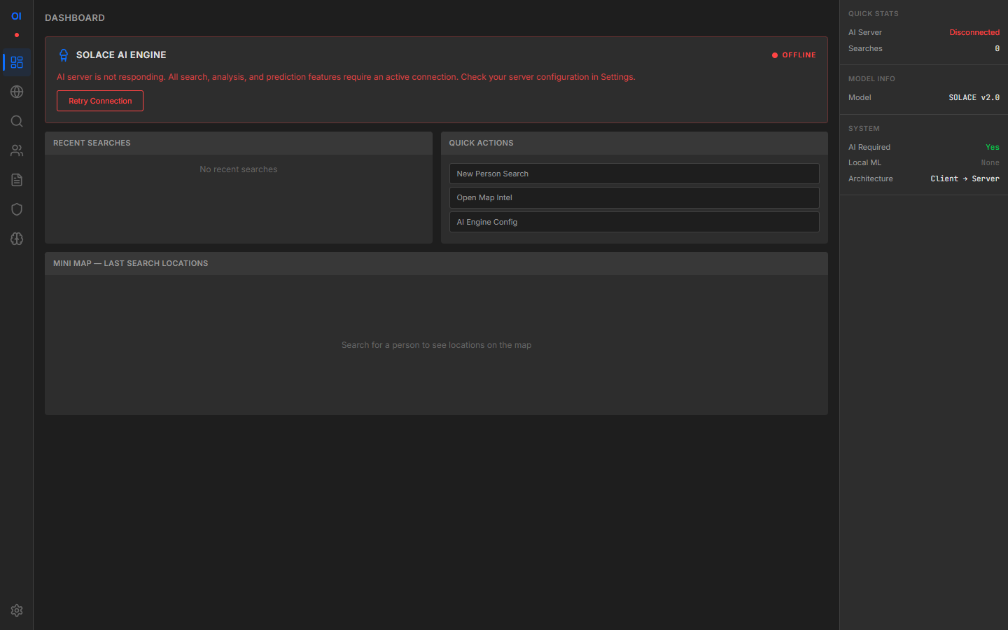 OpenIntel OSINT Intelligence Dashboard showing real-time skip tracing results